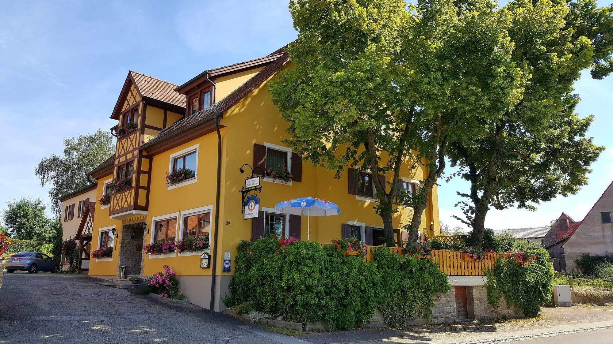 Hotel Gasthof Zum Schwan Steinsfeld Exteriér fotografie